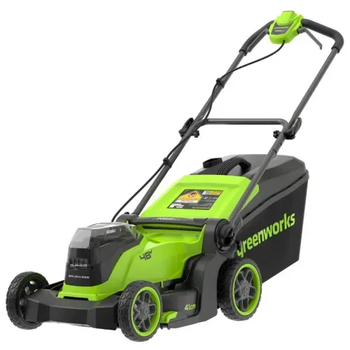 Газонокосилка Greenworks GD24X2LM411 2х24V 2520907 (41 см) бесщеточная аккумуляторная — детальное фото