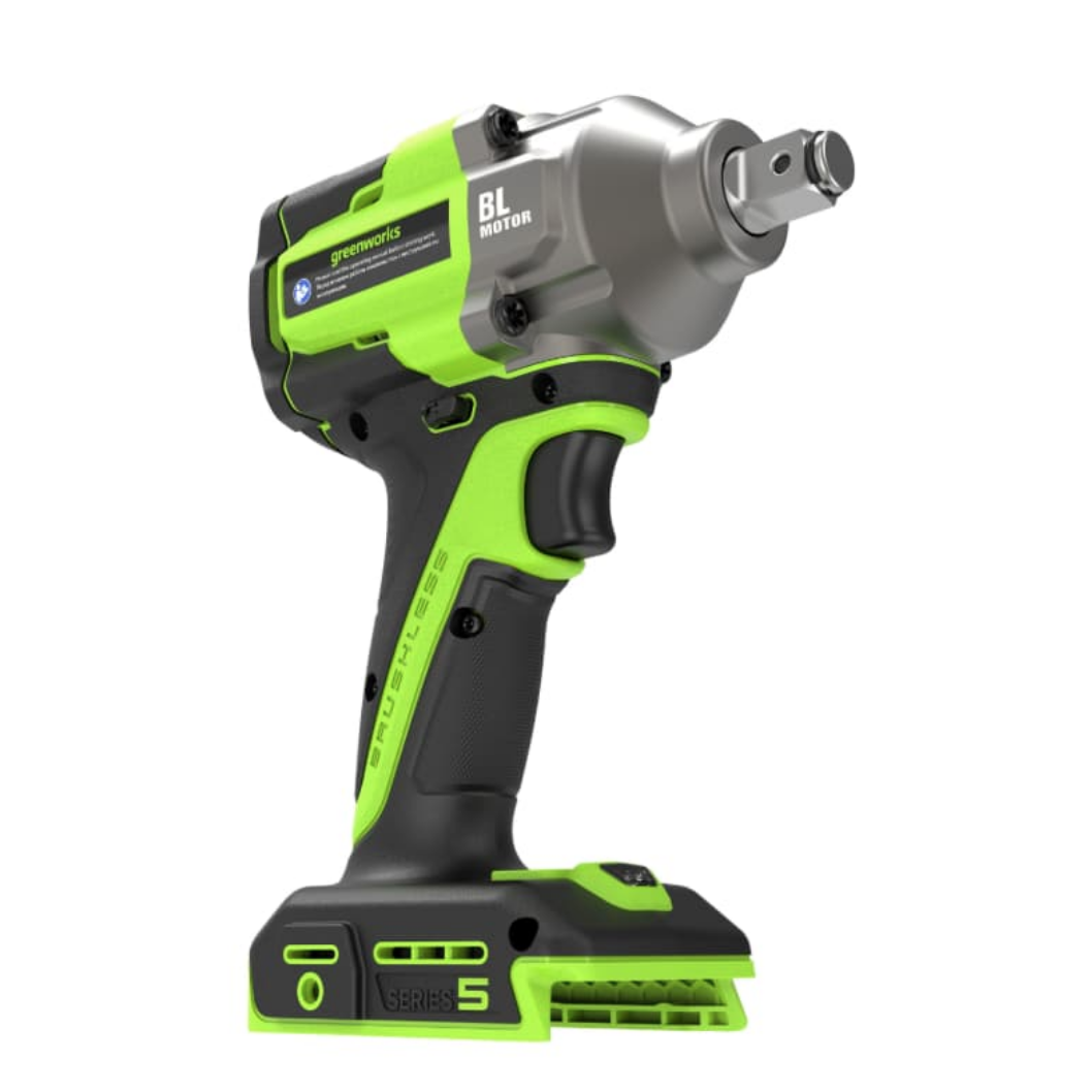 Гайковёрт ударный аккумуляторный Greenworks 24V 500Нм IW5500 3805007, бесщёточный — детальное фото