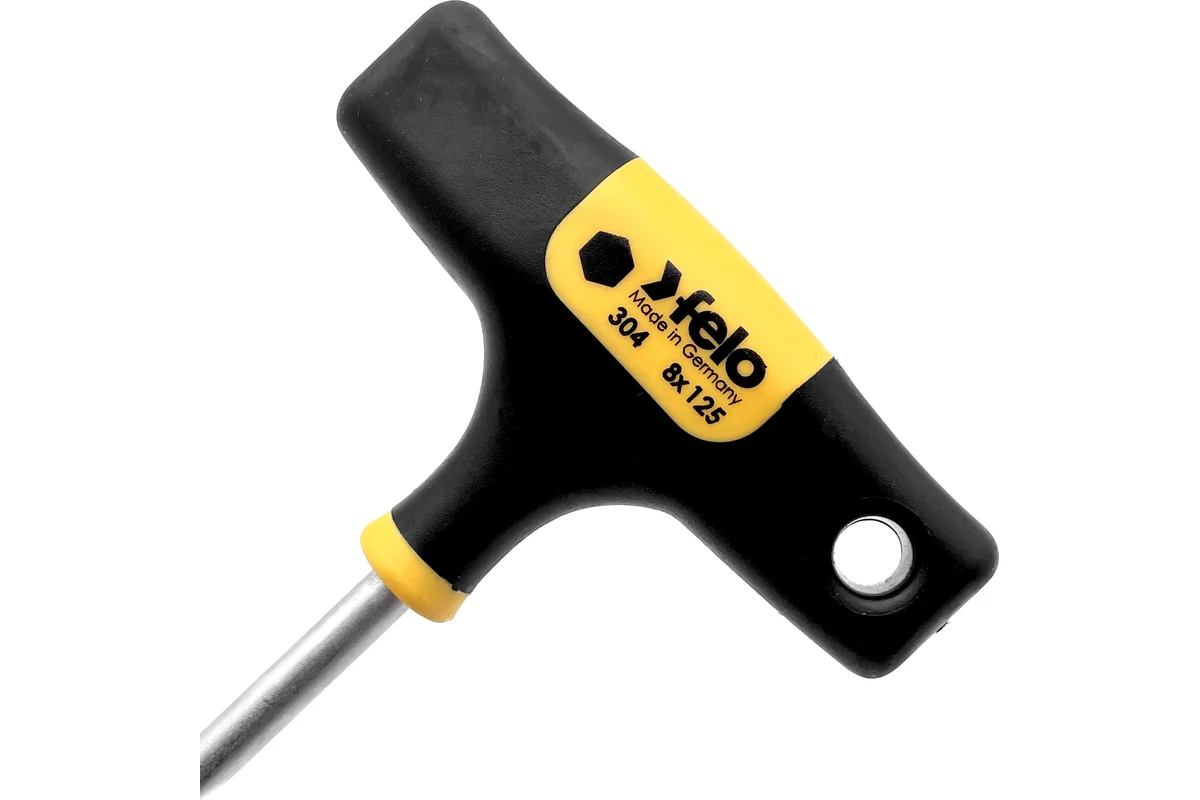 Т-образный ключ 8 мм, стержень 125 мм Felo 30408460 — детальное фото