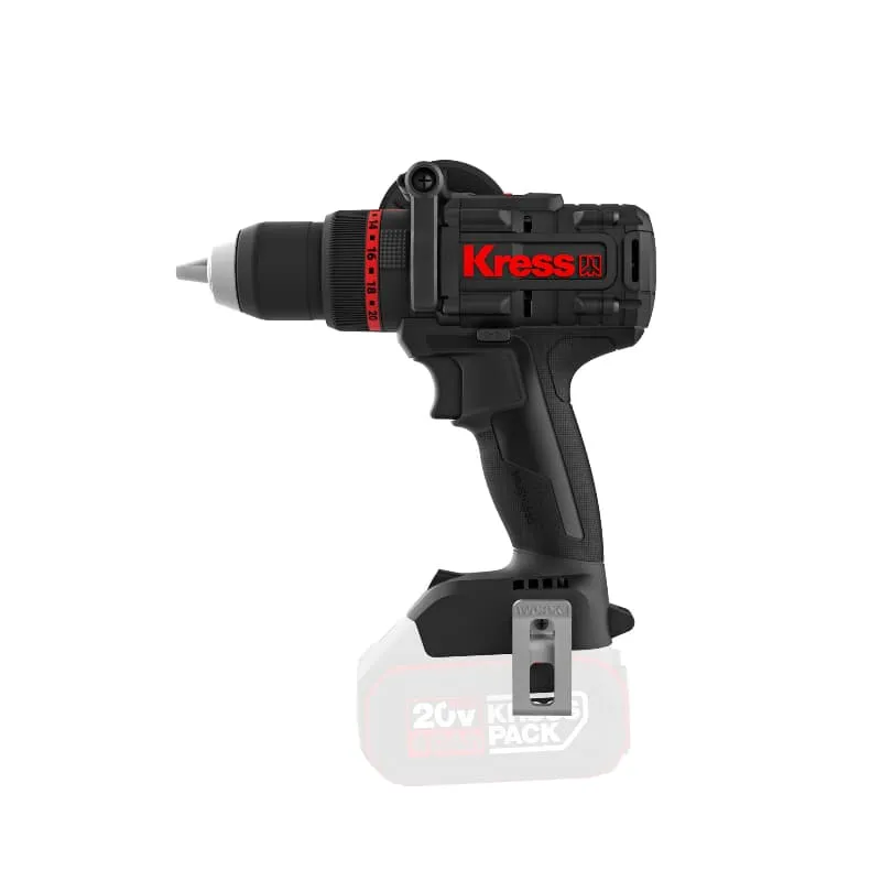 Дрель-шуруповерт ударная KRESS KUC35 20V 150Нм бесщеточная аккумуляторная — детальное фото