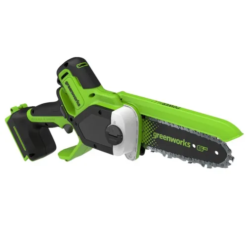 Цепная мини-пила Greenworks GD24CS15 24V 2010107 (15 см) с автоматической смазкой цепи бесщеточная аккумуляторная — детальное фото
