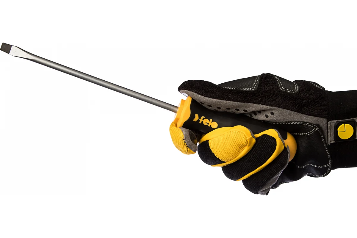 Плоская шлицевая отвертка 6,0х1,2х150 Felo Ergonic 40006510 — детальное фото