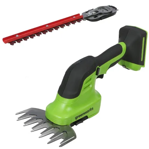 Садовые ножницы-кусторез аккумуляторные Greenworks 24В G24SHT 1600607, без АКБ и ЗУ