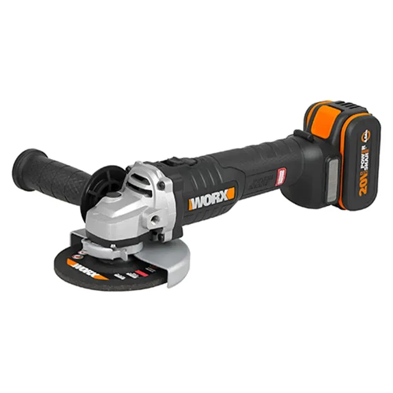 Угловая шлифмашина (болгарка) WORX WX812 20V аккумуляторная — детальное фото