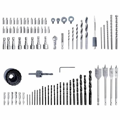 Набор сверл, бит и коронок в кейсе Greenworks 2944607 (90 шт.) — детальное фото