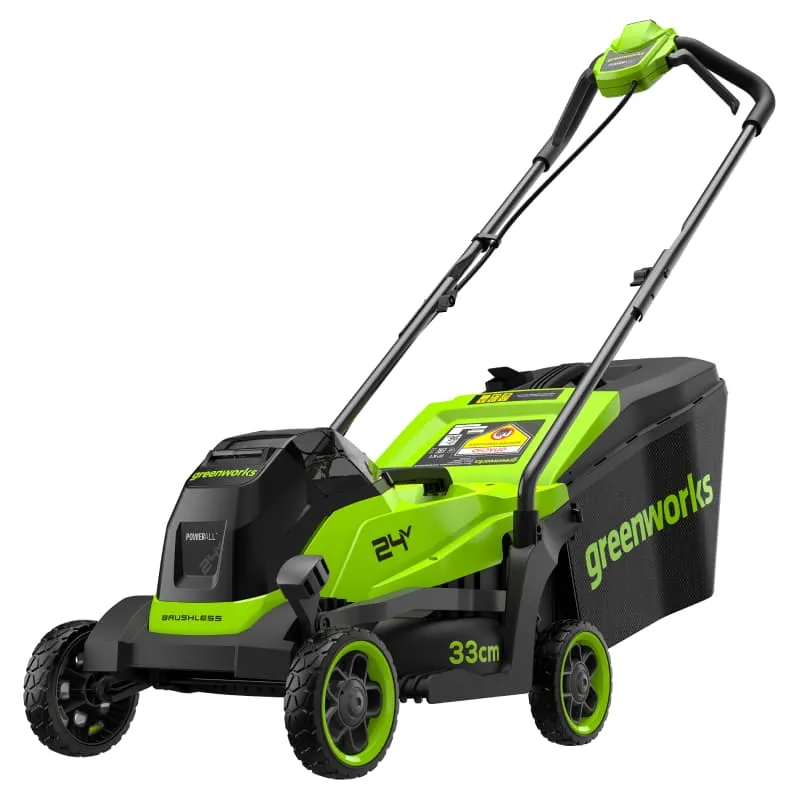 Газонокосилка Greenworks GD24LM331 24V 2520607 (33 см) бесщеточная аккумуляторная — детальное фото