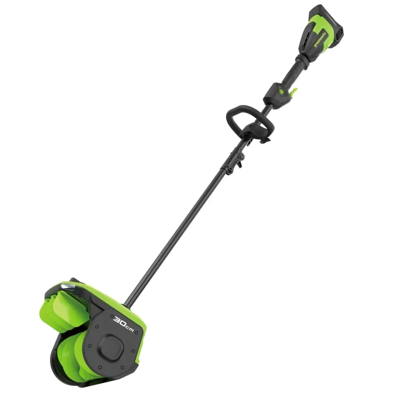 Снегоуборочная лопата Greenworks GD40SS2 40V 2603107 (30 см) с регулируемым направлением выброса бесщеточная аккумуляторная — детальное фото