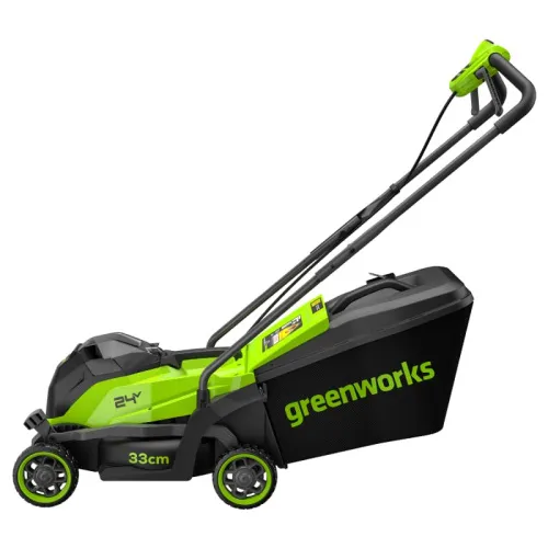 Газонокосилка Greenworks GD24LM331 24V 2520607 (33 см) бесщеточная аккумуляторная — детальное фото