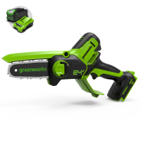 Цепная мини-пила Greenworks 24V G24MCS10 (10 см) аккумуляторная в Уфе