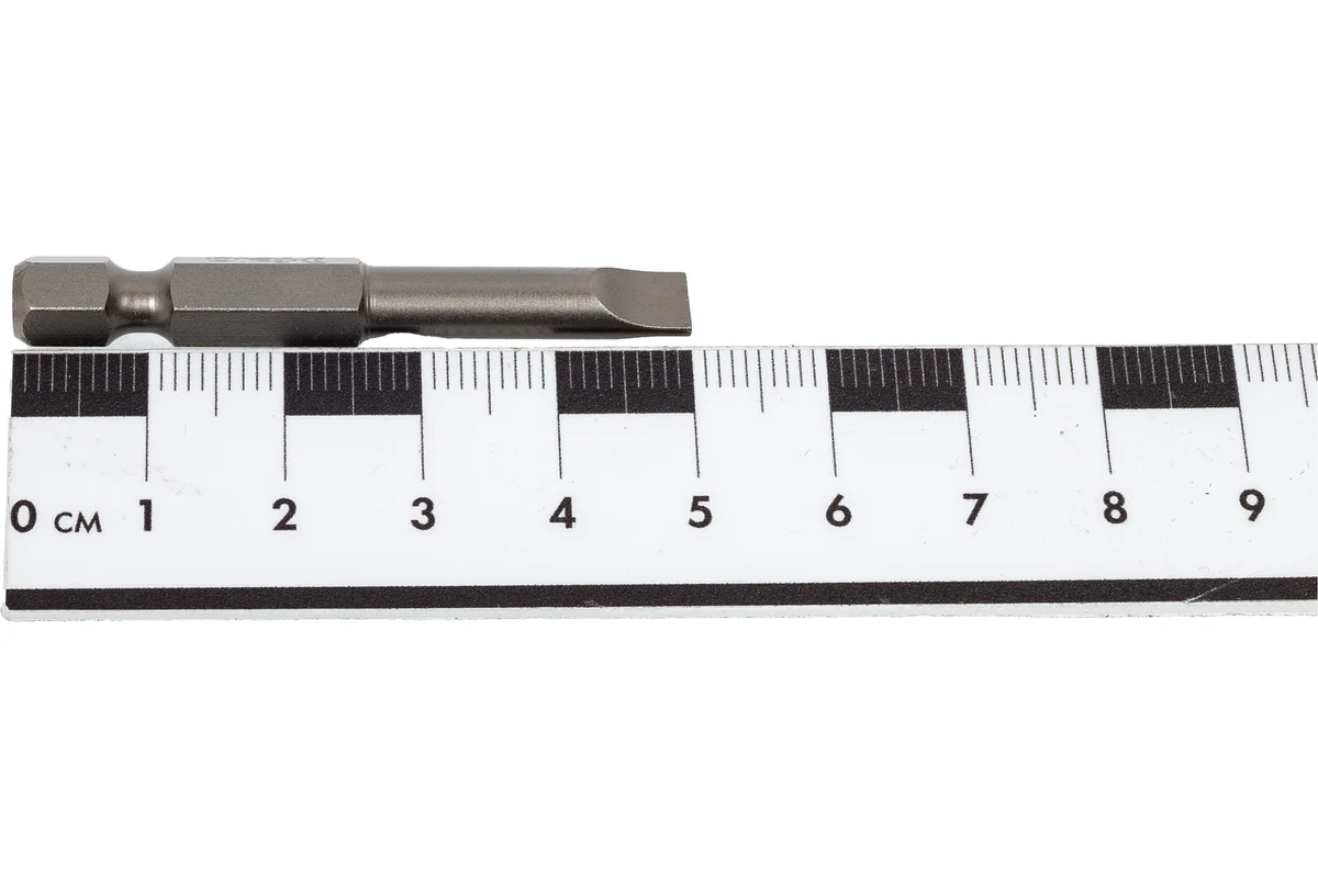 Бита плоская шлицевая серия Industrial E6.3, SL5.5x1 мм, 50 мм, 10 шт Felo 03052510 — детальное фото