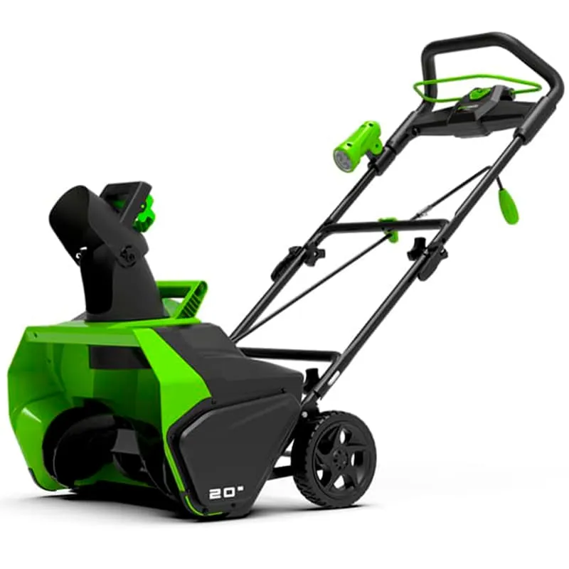 Снегоуборщик Greenworks GD40SB 40V 2600607 (51 см) бесщеточный аккумуляторный с 4 Ач аккумулятором и зарядным устройством — детальное фото