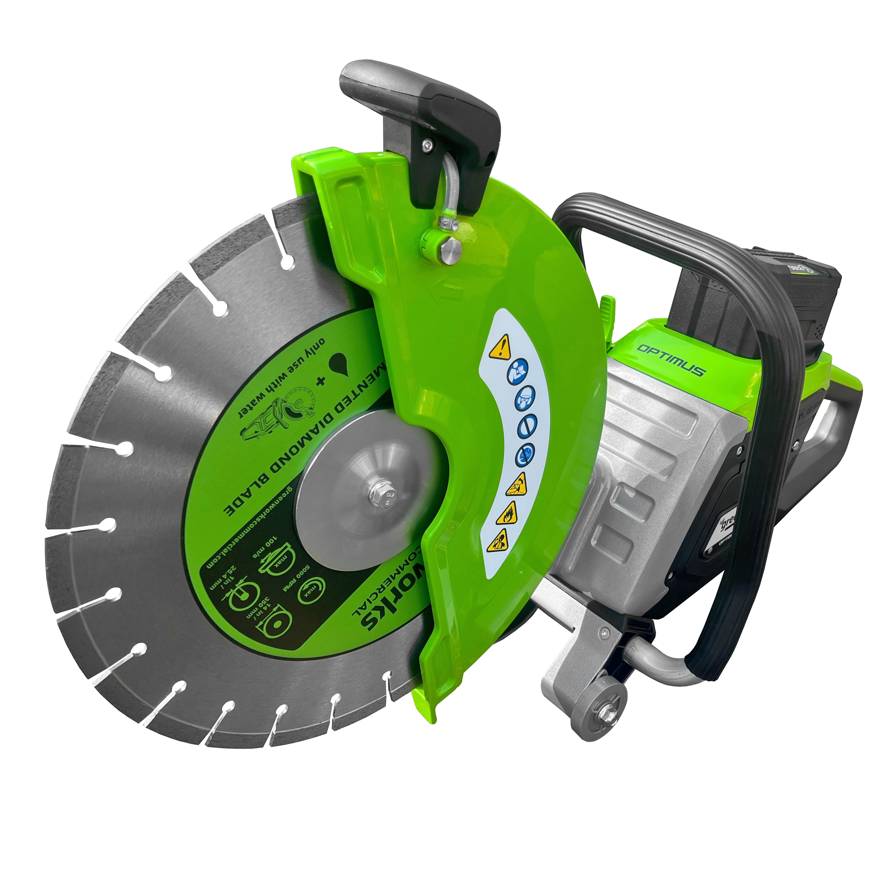 Бетонорез Greenworks 82PC14 82V 1501307 (350 мм) аккумуляторный — детальное фото